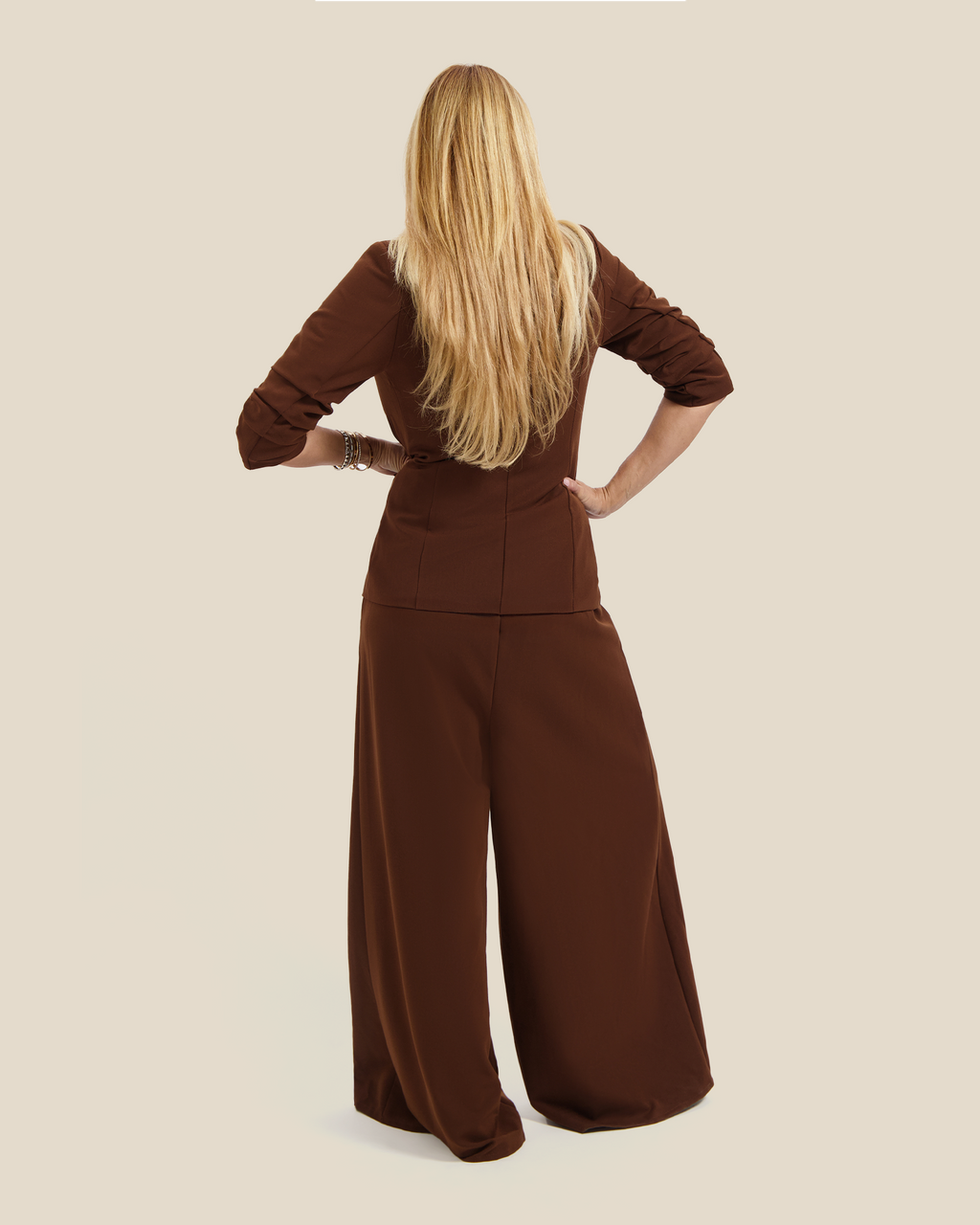 Wide Trousers - Brown
