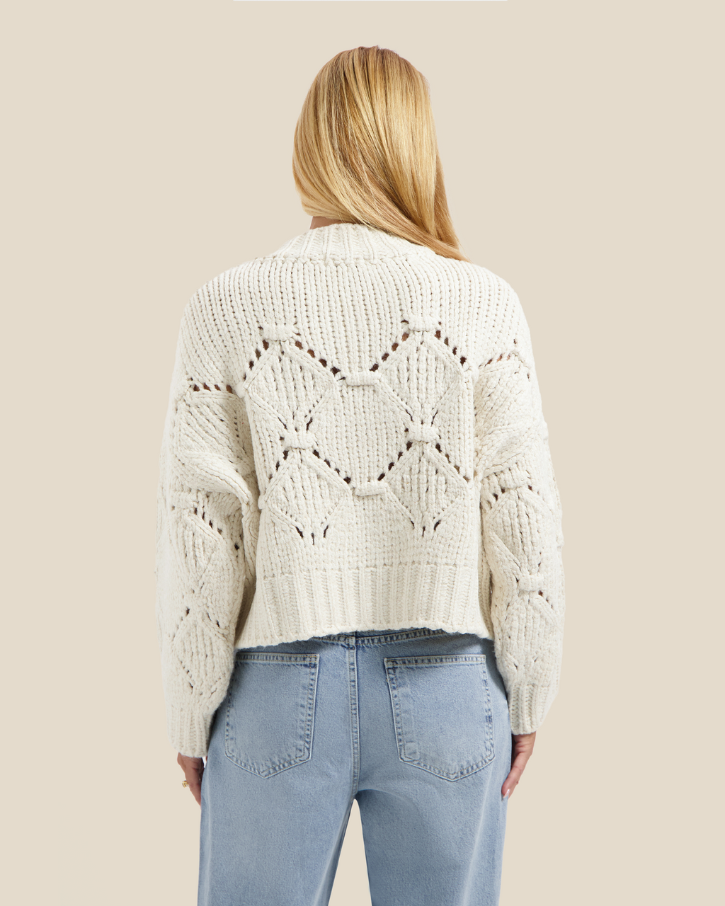 Oversized Cable Knit - Off-White