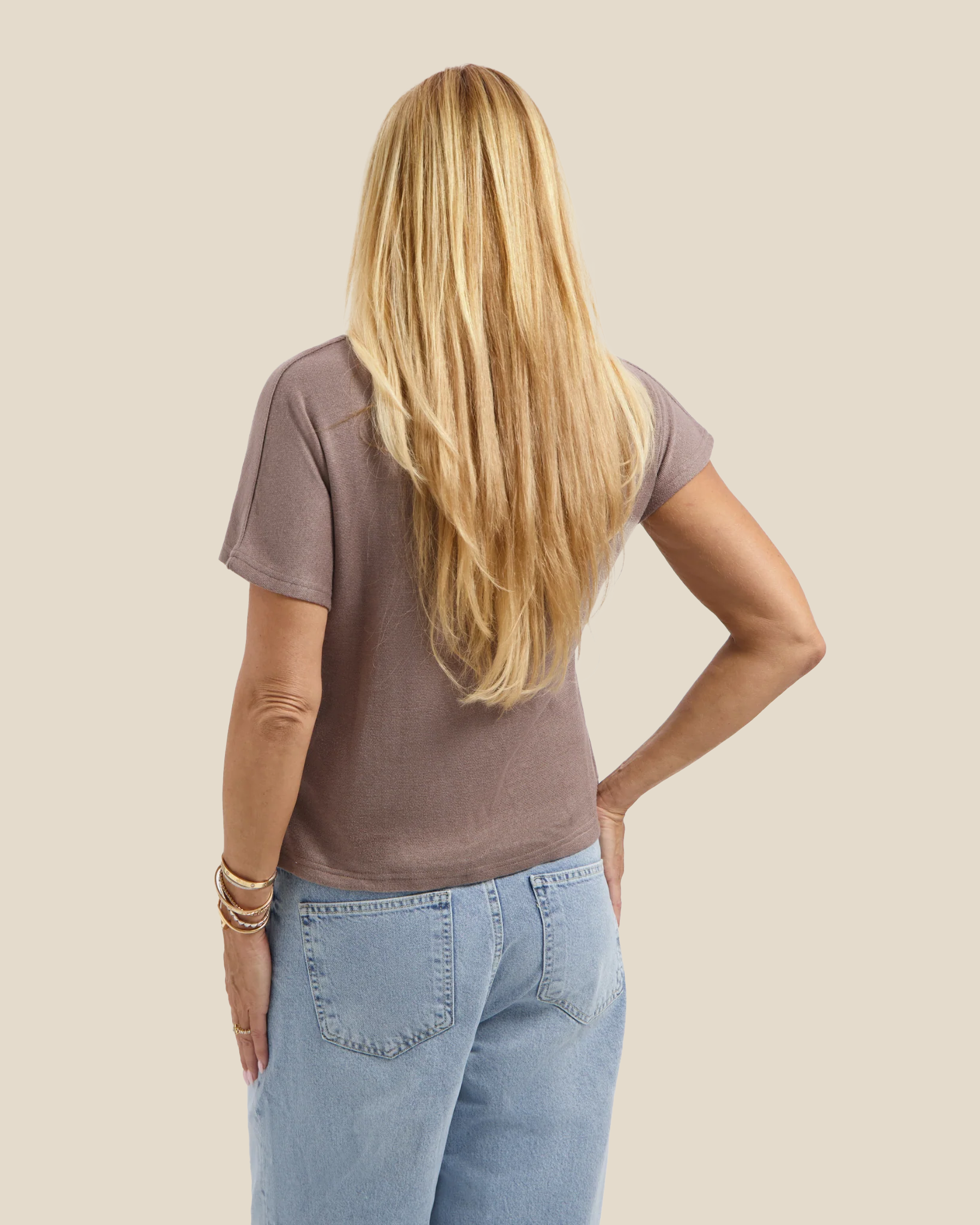 Side Knot Shirt - Taupe