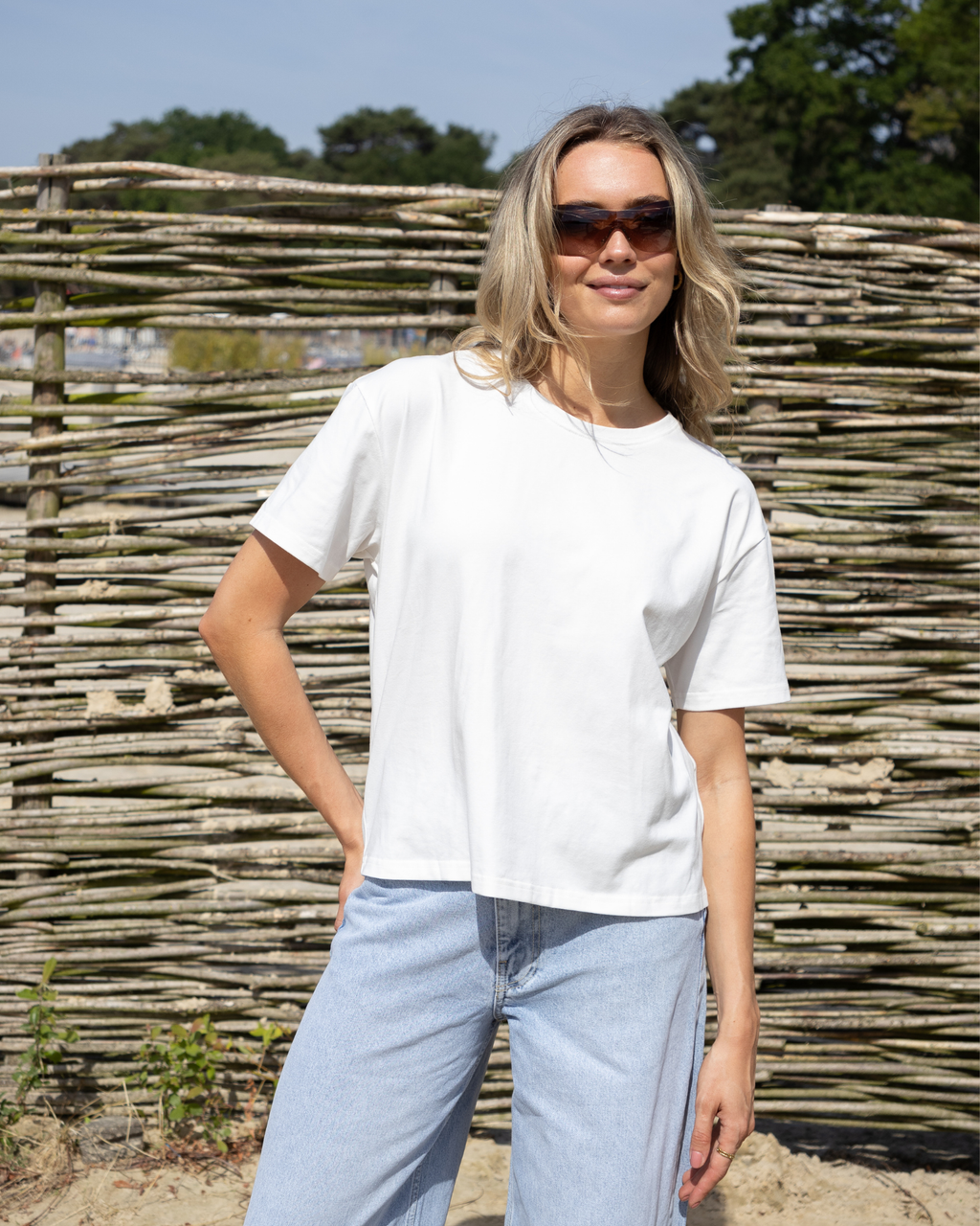 Boxy Summer Tee - White