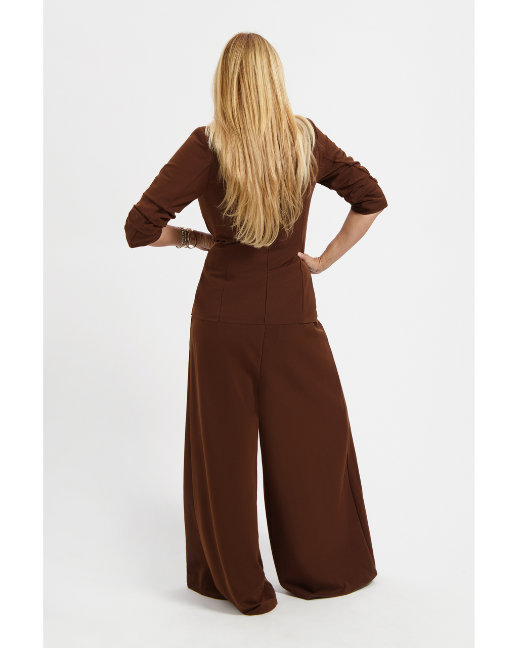 Wide Trousers - Brown