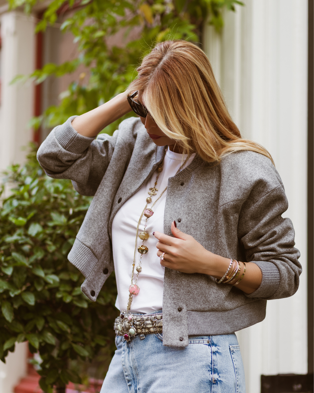 Cropped Jacket - Grey